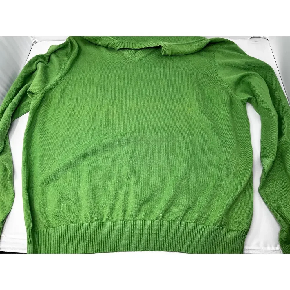 Bobby Jones Men's Green Pima Cotton Pullover Size Unknown Pre-Owned with Fading